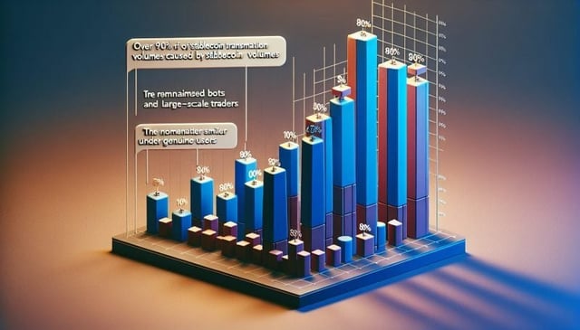 Visa study reveals 90% of stablecoin transactions are done by bots and large-scale traders