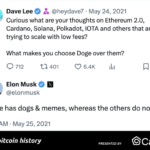 Elon on why DOGE was his favorite crypto, exactly 3 years ago. It’s down 50% since 💀