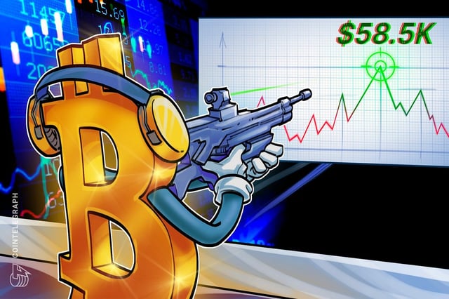 Bitcoin price taps week-to-date high near $58.5K amid US jobs data miss