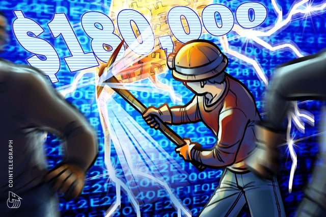 Bitcoin miner solves block alone, grabs $180,000 reward